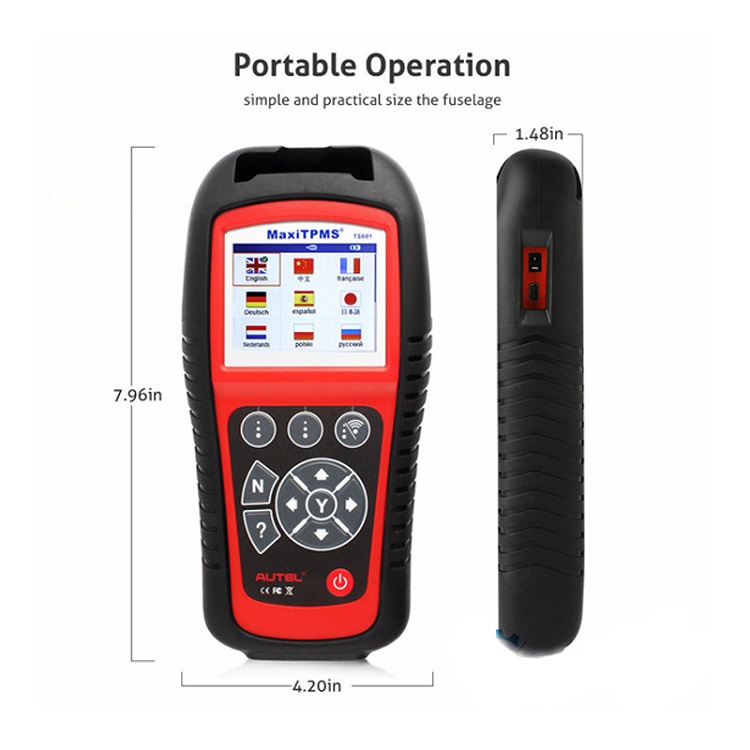 Autel MaxiTPMS TS601TPMS, herramienta automática TPMS, probador de presión de neumáticos Autel