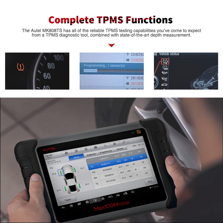 Autel MK808 herramienta de función TPMS completa