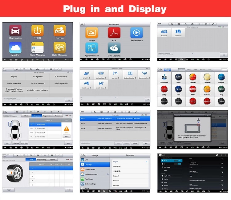 Pantalla y complemento Autel Maxipro MP808